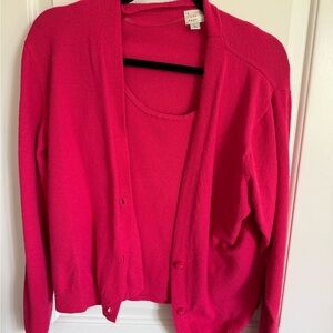 Elegant Pink Sweater Set